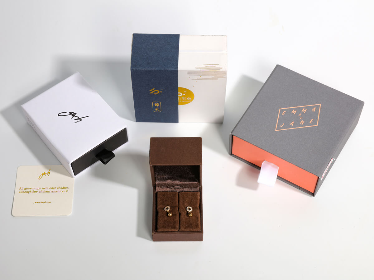 Cardboard Rectangle Luxury Jewellery Packaging Box